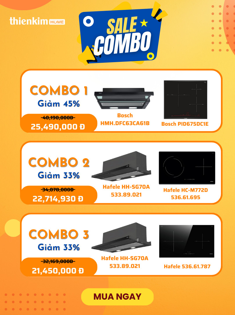 Sale combo bếp hút